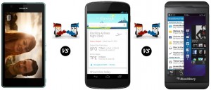 Sony Xperia ZR vs LG Google Nexus 4 E960 (16GB) vs. BlackBerry Z10