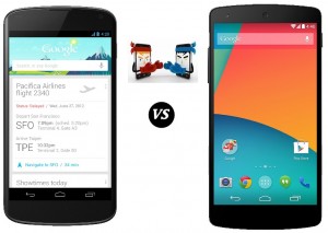 LG Google Nexus 4 E960 (16GB) vs LG Nexus 5 (16GB)