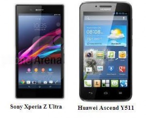 Sony Xperia Z Ultra Vs Huawei Ascend Y511