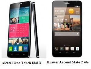 Alcatel One Touch Idol X Vs Huawei Ascend Mate 2 4G
