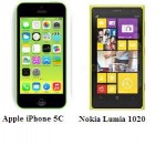 Which one is powerful: Nokia Lumia 1020 vs. Apple iPhone 5C
